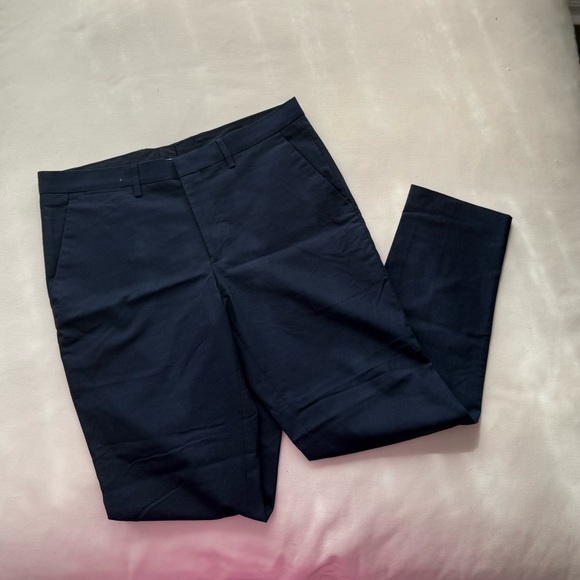 Navy Dress Pants - Extra Slim 31x30 Stretch Express - Picture 1 of 5